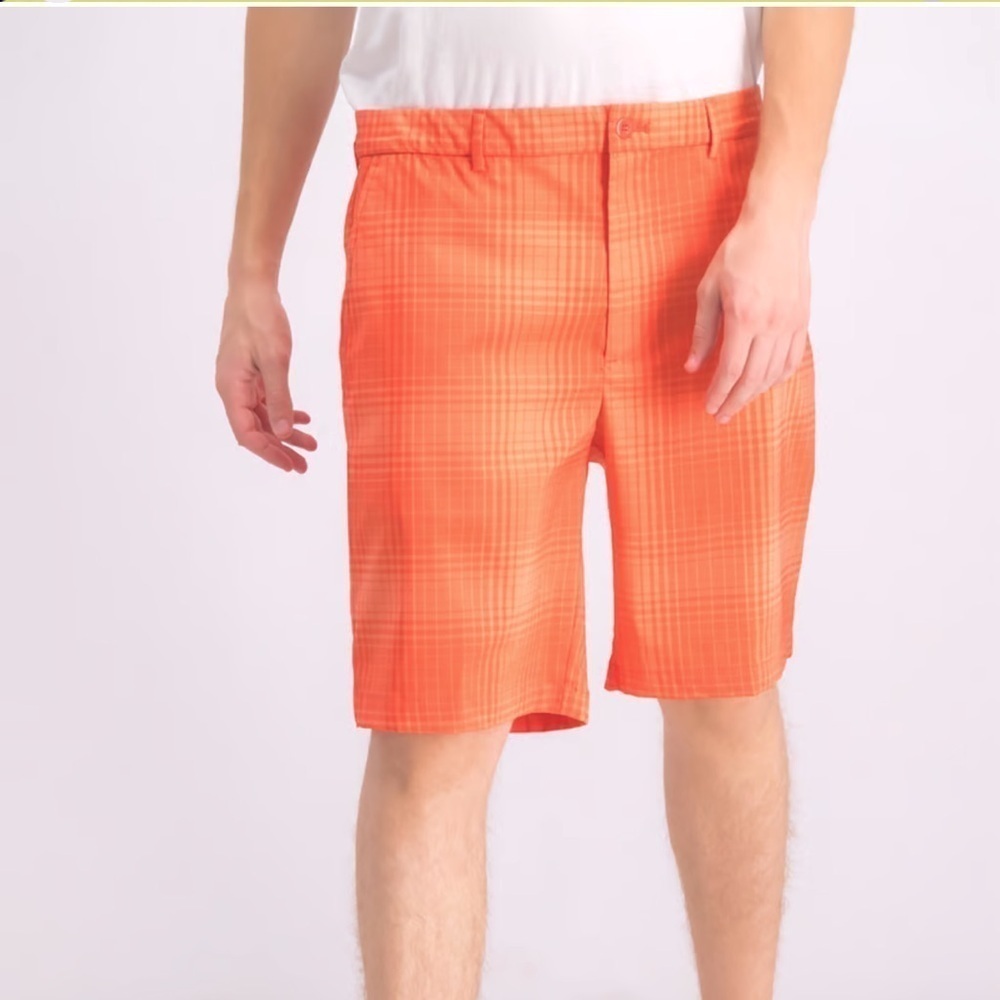 Greg Norman Tonal Plaid 9.75 inch Shorts size 40